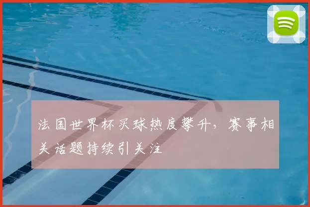 法国世界杯买球热度攀升，赛事相关话题持续引关注